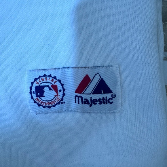 Majestic White and Red Baseball Jersey Classic Design - Picture 3 of 5